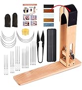 Leather Pony - Table Desktop Pony Horse Clamp with Large Eye Sewing Needles and Nail Files for DI...