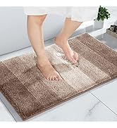 Yimobra Luxury Fluffy Bathroom Rug Mat, Soft Comfortable Plush Absorbent Microfiber Bath Rugs, Ex...