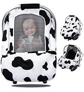 Car Seat Cover Baby, Minky Dot Baby Car seat Cover, Universal Infant Carseat Canopy with Breathab...