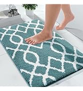 Yimobra Luxury Fluffy Bathroom Rugs, Super Elastic Soft Thick Plush Bath Mat, Non-Slip Water Abso...