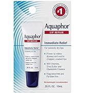 Aquaphor Lip Repair Ointment - Long-lasting Moisture to Soothe Dry Chapped Lips - .35 fl. oz. Tube