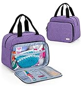 LoDrid Small Knitting Bag, Portable Yarn Storage Bag for Knitting Kit, Crochet Knitting Tote Orga...