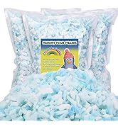600g/21.16oz Memory Foam Filling, Shredded Density Foam for Bean Bag Filler Soft and Comfortable ...
