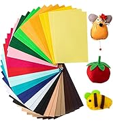 HaoFeiJH 36Pcs Felt Fabric Sheets, 8 x 12 inch DIY Craft Felt 1.3mm Thick, Felt Sheets for Crafts...