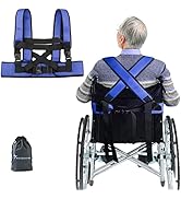 WEEOATAR Wheelchair Seat Belt Torso Support Vest, Full Body Harness Prevent Tilting or Falling, C...