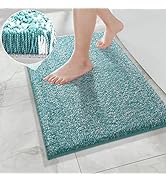 Yimobra Plush Fluffy Bathroom Rugs, Shaggy Non Slip Bath Room Mat for Floor Contour, Absorbent Sh...