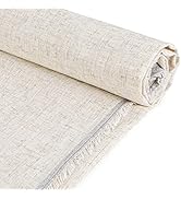 Caydo 60 by 27.5 Inch Pure Linen Fabric, Solid Color Linen Fabric Cloth for Needlework, Dressmaki...