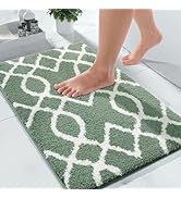 Yimobra Luxury Fluffy Bathroom Rugs, Super Elastic Soft Thick Plush Bath Mat, Non-Slip Water Abso...