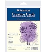 Strathmore Creative Cards, Ivory with Deckle Edge, 5x6.875 inches, 6 Pack, Envelopes Included - C...