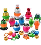 New brothread 100pcs Mix NOTIONS (60 Thread Spool Savers + 20 Bobbin Holders + 20 Bobbin Clamps) ...