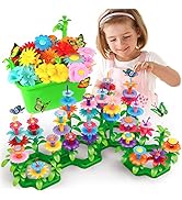 SpringFlower Gifts Toys for Girls 3 4 5 6 7 Years Old, Flower Garden Building Kit with Storage ca...