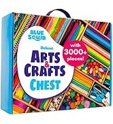 Blue Squid Arts and Crafts for Kids - *New 3000+ Piece Deluxe Craft Chest - Giant Craft Box for K...