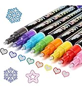 KOUSICOO Shimmer Outline Markers Super Squiggles: 8 Colors