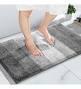 Yimobra Luxury Fluffy Bathroom Rug Mat, Soft Comfortable Plush Absorbent Microfiber Bath Rugs, Ex...