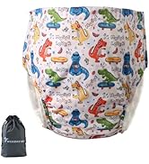 WEEOATAR Unisex Reusable Adult Cloth Diaper,Washable Swim Nappies,Adjustable Incontinence Pocket ...