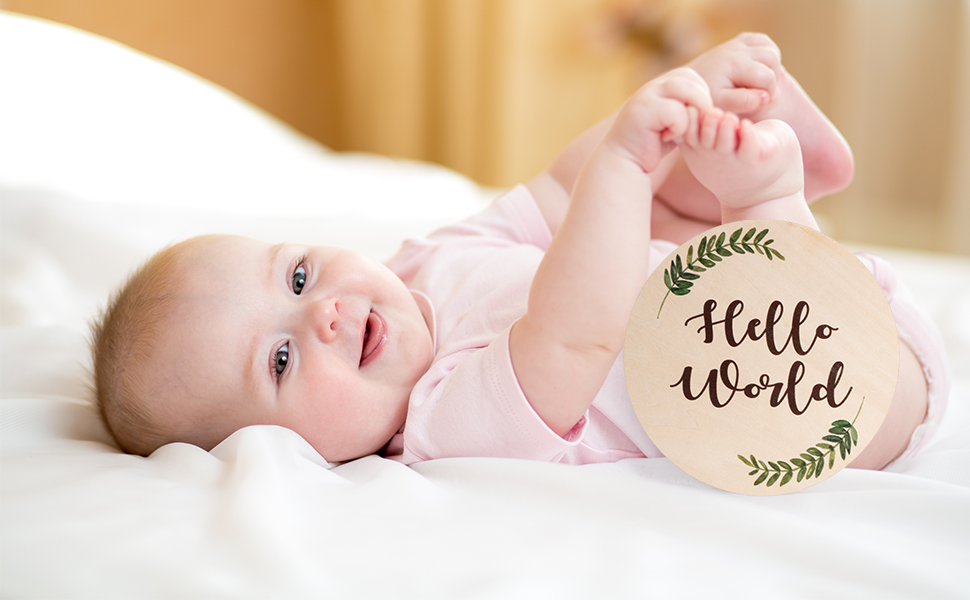 welcome baby sign