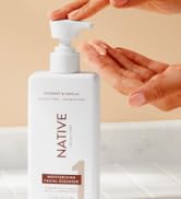 native coconut face wash gentle moisturizing daily facial cleanser hydrating