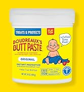 Boudreaux's Butt Paste Original Diaper Rash Cream, Ointment for Baby, 16 oz Flip-Top Jar