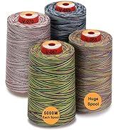 New brothread - 30 Options - 4 Large Cones of 5500Y (5000M) Each All Purpose Spun Polyester Serge...