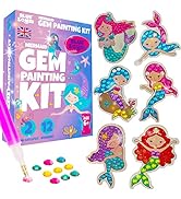 Blue Squid Diamond Painting Kits for Kids - Mermaids Diamond Art for Kids, 5D Gem Art Kits for Ki...