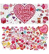 OHOME Valentines Day Gifts for Kids || Valentines Giant Coloring Poster 72''*30'' and 180 PCs Val...