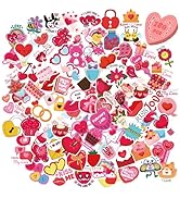 Valentines Stickers - 180 PCs Valentines Day Stickers for Kids Classroom School -Vinyl Heart Stic...