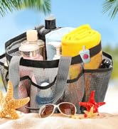 mesh shower caddy  black