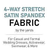 4 Way Stretch Silky Spandex Satin Fabric by The Yard