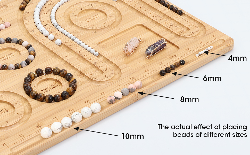 beads of different sizes