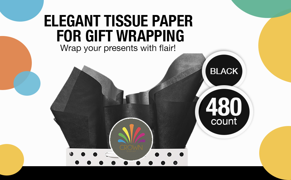 Black tissue paper