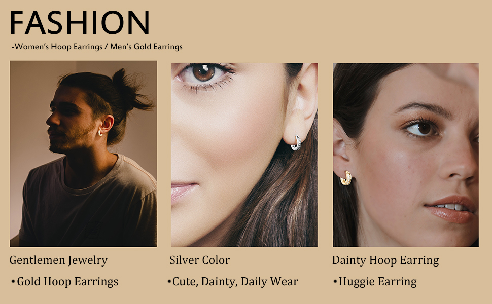 hoop earrings for men women