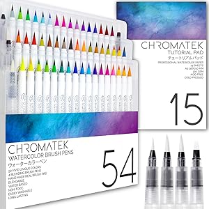 Chromatek Watercolor Real Brush Pens