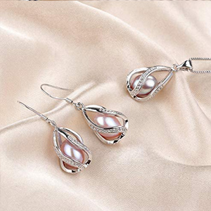 Pearl Jewelry Sets For Women Fashion AAAA Quality 8-9 mm Natural Freshwater