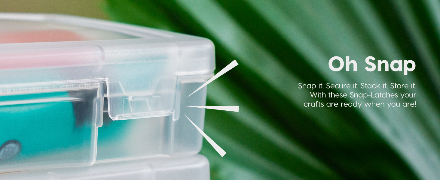 pencil box storage container lids craft organizer clear art supply plastic small hobby school