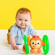 roll and chase monkey learn to crawl