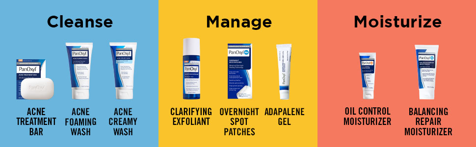 PanOxyl Cleanse Manage Moisturize