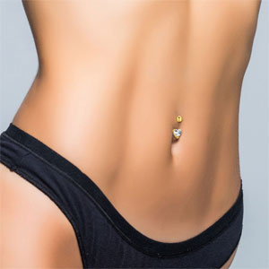 Solid 14K Gold Belly Button Rings