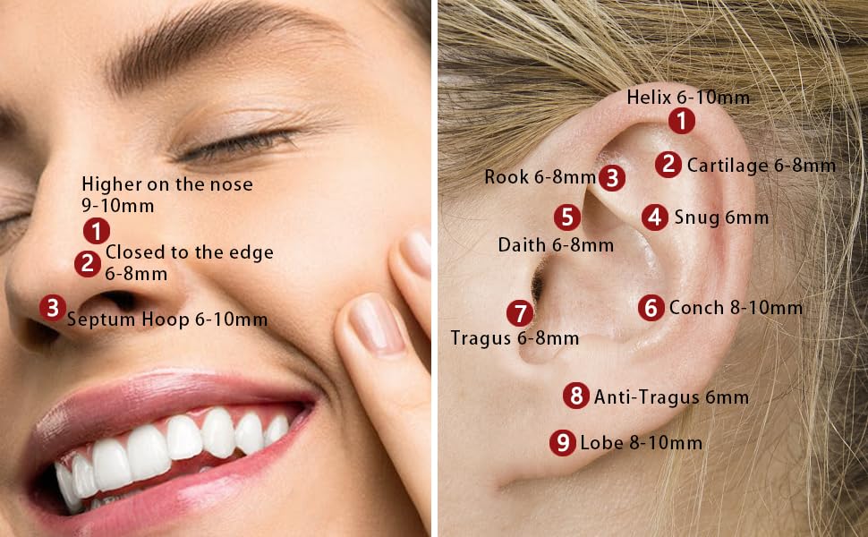 hoop nose rings for women