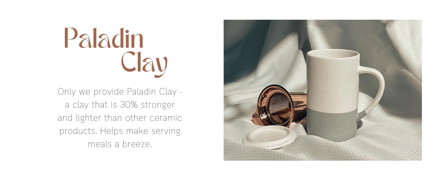 flint small tea mug infuser paladin clay