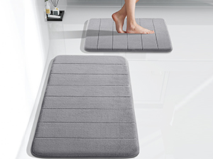 2 Pieces Bathroom Rugs Set
