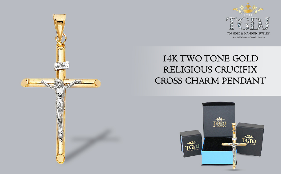 14k Two Tone Gold Religious