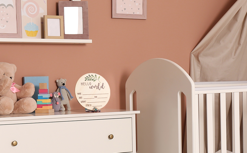 hello world newborn sign