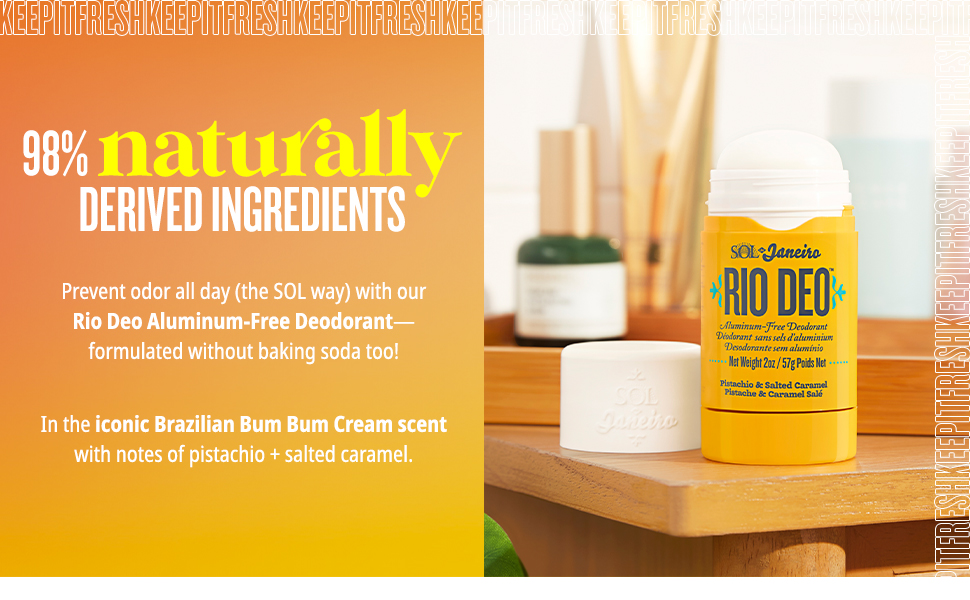 98% naturally derived ingredients