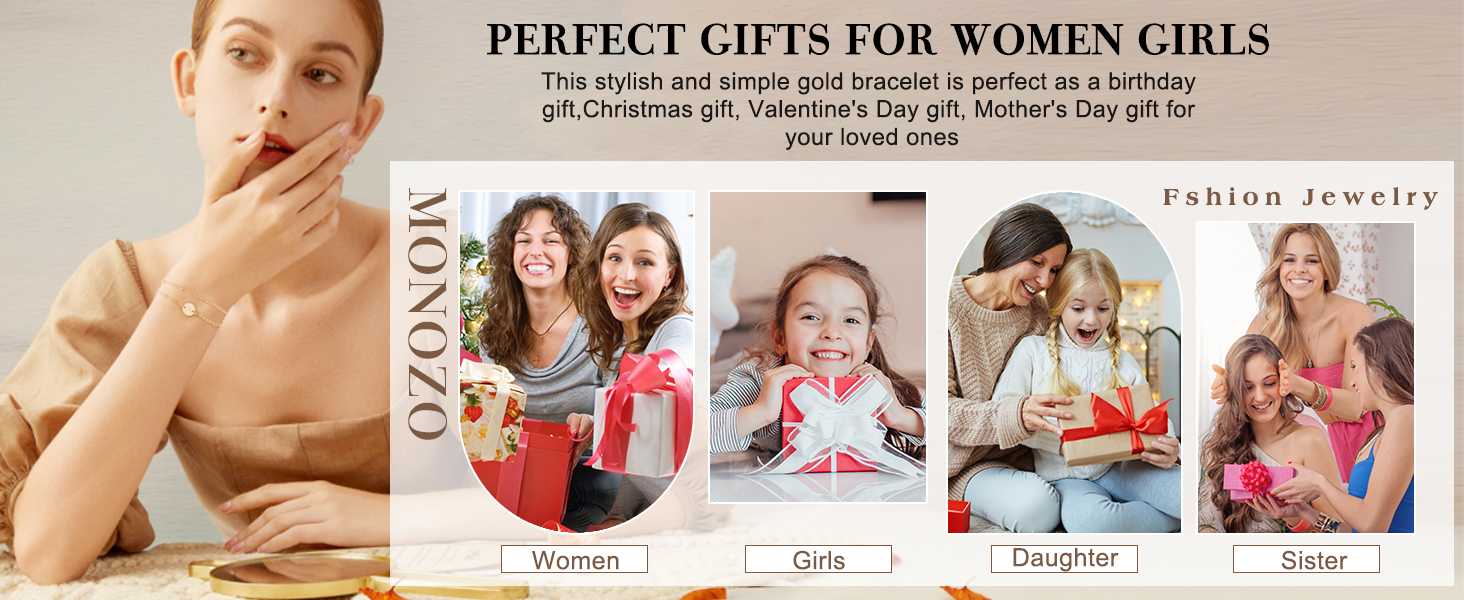 gold bracelets for women teen girl gift