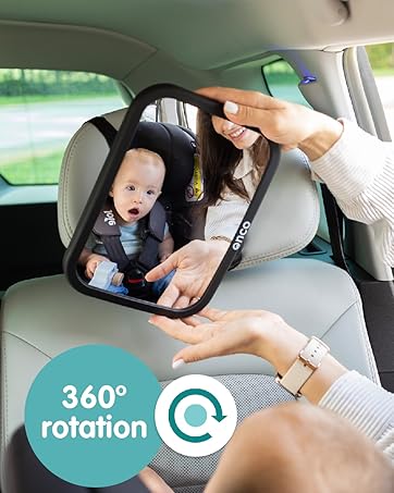 car mirror rear facing view