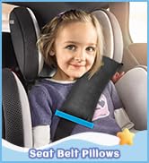 R HORSE 4Pack Seatbelt Pillow Seat Belt Covers for Kids, Adjust Shoulder Pads Safety Belt Protect...