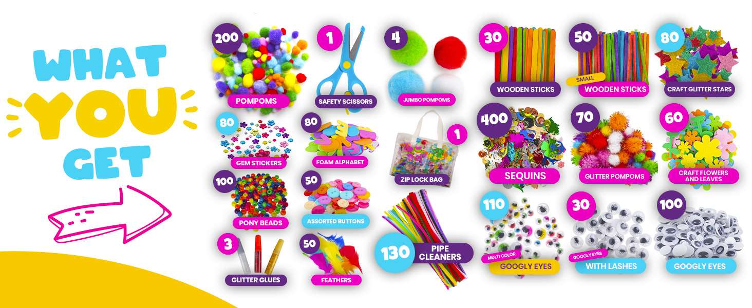 Blue Squid Arts & Crafts Kits for Kids