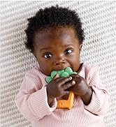 Infantino Squeeze & Teethe Succulent - Soft, Easy to Hold, BPA-Free, Natural Rubber Textured Teet...
