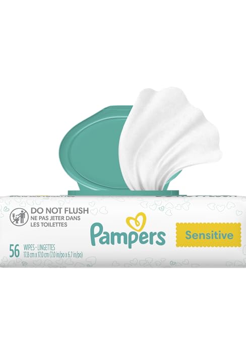 Pampers Sensitive Wipes - Use together with Pampers Swaddlers diapers for healthy skin.