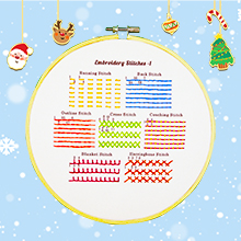 Bradove Embroidery Stitches Practice Kit -1